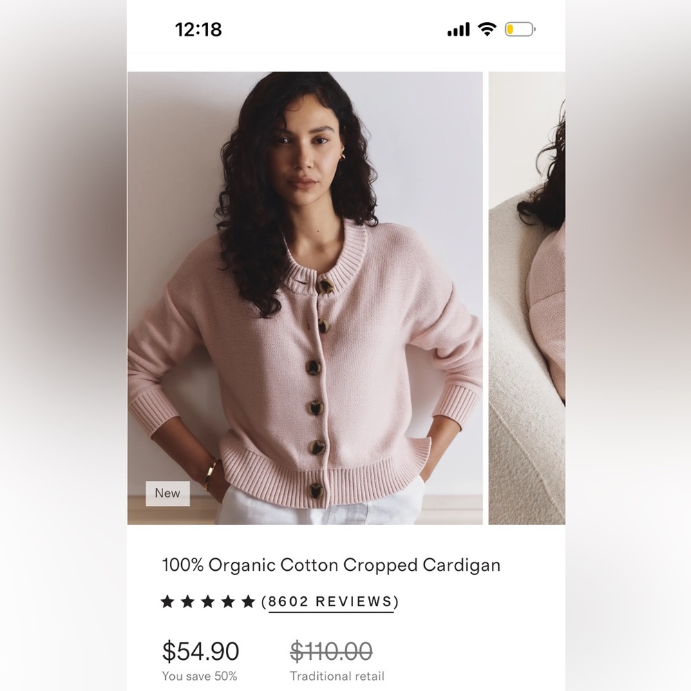 Quince Cropped Button Cardigan